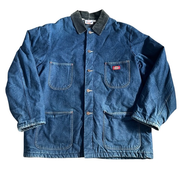 Dickies Other - VTG 90’s Dickies Men’s Denim Barn Chore Work Jacket XL 46 Blanket Lined L Blue
